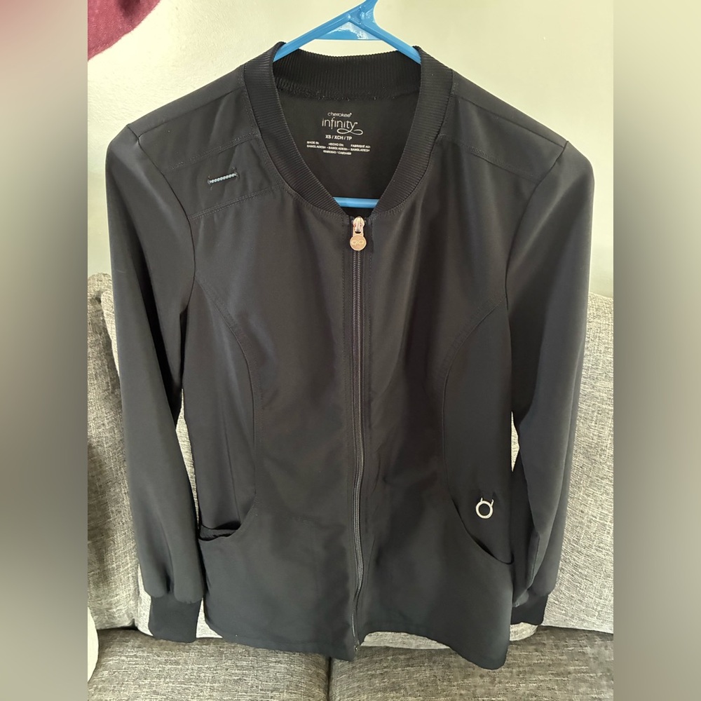 Cherokee INFINITY Women's Black Scrub Jacket
